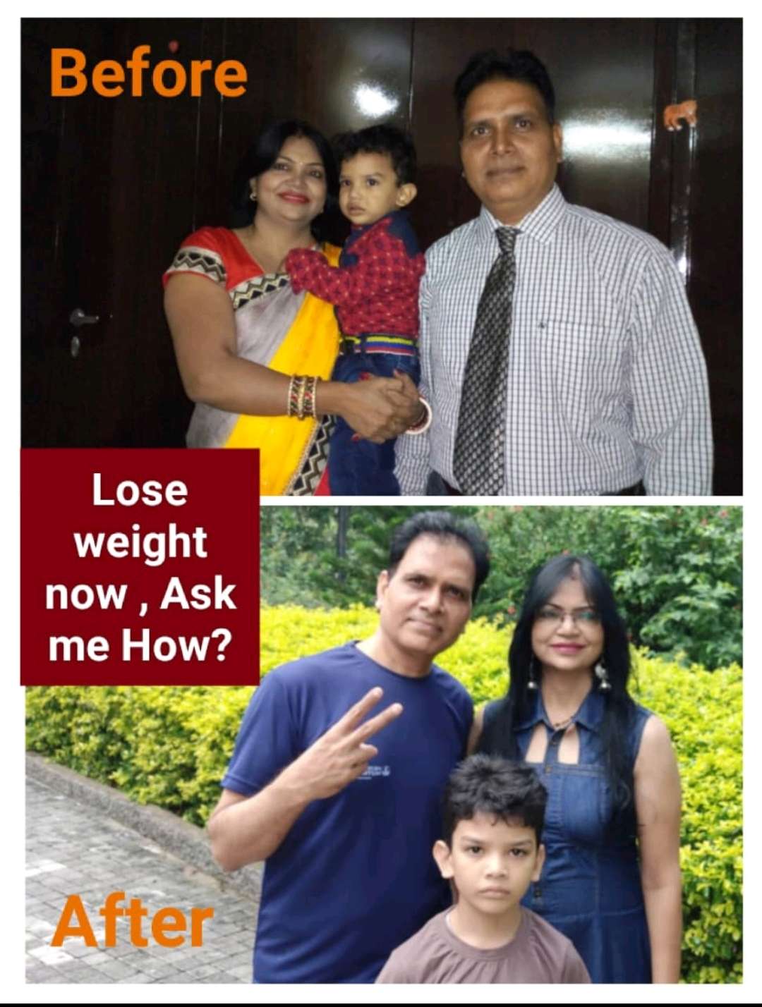 Dr. Bhawna Rakesh Sharma before and after transformation result
